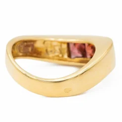 Bague Or jaune Grenat