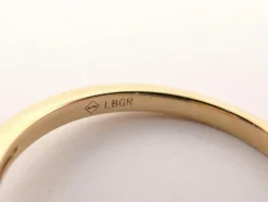 bague or jaune 18k 53 21 diamants 0.25ct 3.1 gr en