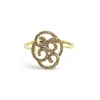 Bague or jaune 18k et diamants