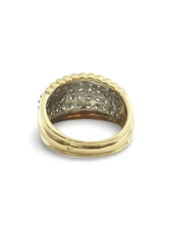 Bague or jaune 18K et diamants 1,65 ct