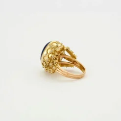Bague Or jaune Lapis-lazuli