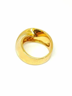 Bague or jaune Ligne de diamants