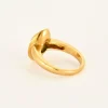 Bague or jaune émeraude diamants