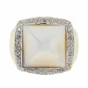 Bague Or jaune Nacre