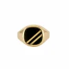 Bague Or jaune Onyx