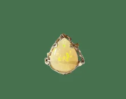 Bague or jaune opale