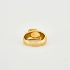 Bague or jaune opale