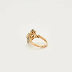 Bague OR JAUNE, OPALE et RUBIS
