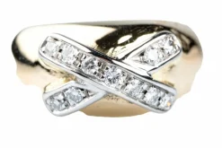 Bague Or jaune Or blanc Diamant