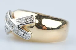 Bague Or jaune Or blanc Diamant