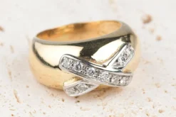 Bague Or jaune Or blanc Diamant