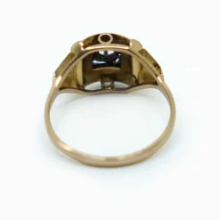Bague or jaune, or blanc, diamant