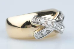 Bague Or jaune Or blanc Diamant