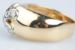Bague Or jaune Or blanc Diamant