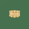 Bague or jaune pavage diamants