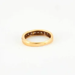 Bague Or jaune pavage Diamants