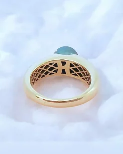 Bague or jaune Perle de Tahiti