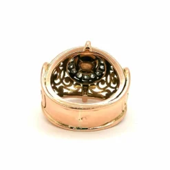 Bague or jaune perle et diamants
