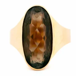 Bague Or jaune Quartz