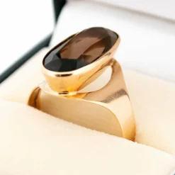 Bague Or jaune Quartz