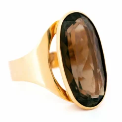 Bague Or jaune Quartz