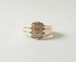 Bague or jaune quartz 2.45 carats