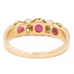 Bague Or jaune rubis