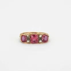 Bague Or jaune, Rubis