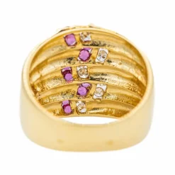 Bague Or jaune Rubis