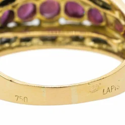 Bague Or jaune Rubis