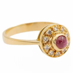 bague Or jaune Rubis