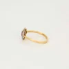 Bague or jaune rubis diamants
