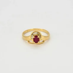 Bague or jaune Rubis et diamants