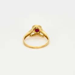 Bague or jaune Rubis et diamants