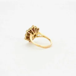Bague or jaune Rubis et diamants