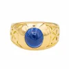 Bague Or jaune Saphir