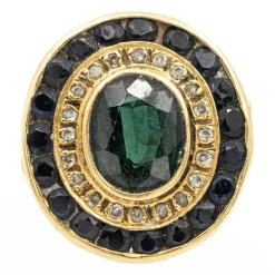 Bague Or Jaune Saphir