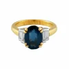 Bague or jaune Saphir