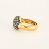 Bague or jaune saphir