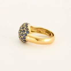 Bague or jaune saphir