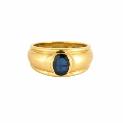 Bague Or Jaune Saphir