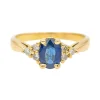 Bague Or jaune Saphir