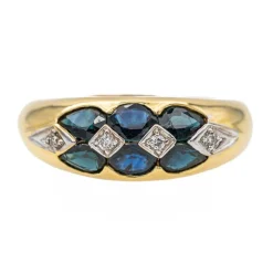 Bague Or jaune Saphir