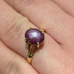 Bague Or jaune Saphir