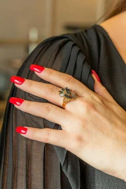 Bague Or jaune Saphir