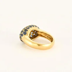 Bague or jaune saphir