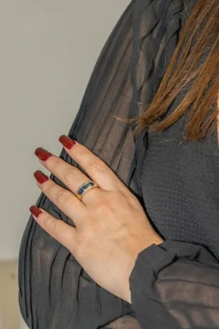 Bague Or jaune Saphir
