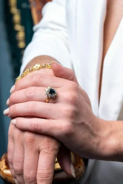 Bague Or jaune Saphir