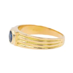Bague Or jaune Saphir