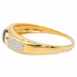 Bague Or jaune Saphir